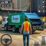City Garbage Trash Truck Game MOD APK v1 Unlimited Money